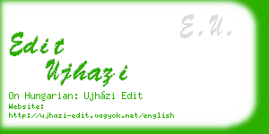 edit ujhazi business card